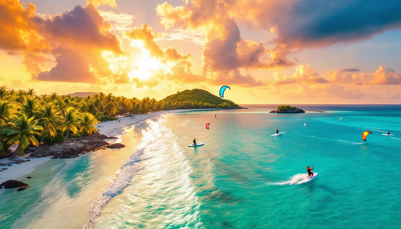 découvrez les meilleurs spots de kitesurf en outre-mer, des destinations idylliques où le vent et les paysages à couper le souffle s'unissent pour offrir des sessions inoubliables. que vous soyez débutant ou expert, explorez notre sélection des lieux incontournables pour pratiquer ce sport aux eaux turquoise.